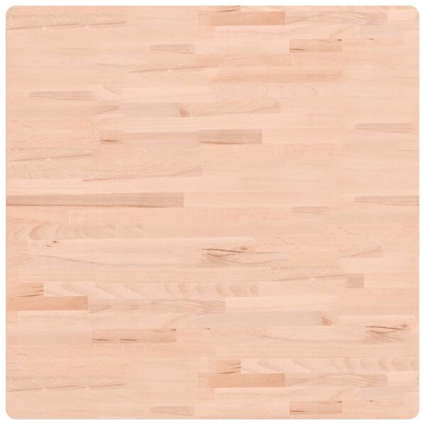 vidaXL Dessus de table 80x80x2 5 cm carré bois massif de hêtre