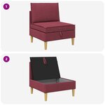 vidaXL Sofa avec rangement Tissu
