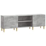 vidaXL Meuble TV Gris béton 150 x 31 x 50 cm Bois d'ingénierie