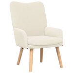 vidaXL fauteuil Crème 63 x 67 x 94 cm Tissu Sherpa