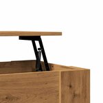 vidaXL Table basse chêne artisanal 101x49x52 cm bois d'ingénierie