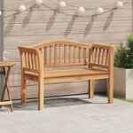 vidaXL Banc de jardin 120x53.5x85 cm en bois massif de teck