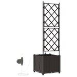 vidaXL Pots de jardin Marron 40 x 40 x 142 cm Acier