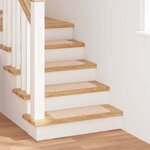 vidaXL Marches d'escalier 15 Pièces Crème 60 x 25 cm Polypropylène