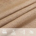 vidaXL Voile d'ombrage 160 g/m² Taupe 2 5x3 m PEHD