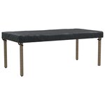 vidaXL Housse de Table Uni Noir 202 x 102 x 15 cm tissu