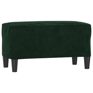 Banc banquette vert foncé 70 x 35 x 41 cm velours 02_0010611