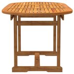 vidaXL Ensemble à manger de jardin 5Pièces bois d'acacia solide textilène