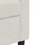 vidaXL Ensemble de canapés 2 Pièces avec coussins Crème Velours