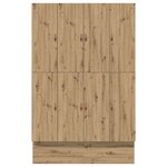 vidaXL Cadre de lit avec rangement avec tiroir Chêne artisanal 150 cm