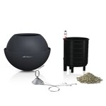 LECHUZA Jardinière suspendue BOLA Color 23 ALL-IN-ONE Ardoise