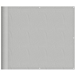 vidaXL Écran de balcon gris clair 90x600 cm 100  polyester oxford