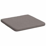 vidaXL Coussins de siège 4 Pièces Taupe 40 x 40 x 3 cm tissu