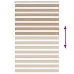 vidaXL Store zèbre marron sable largeur du tissu 145 9 cm polyester