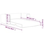 vidaXL Canapé-lit pour enfants 2 places anthracite peluche douce