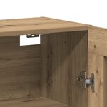 vidaXL Armoires murales 2 Pièces en chêne artisan 69 5x34x90 cm en bois d'ingénierie