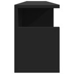 vidaXL Armoire murale 100x20x30 cm noir bois d'ingénierie