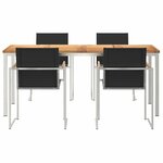 vidaXL Ensemble de salle à manger pour jardin 5 Pièces