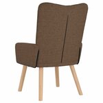 vidaXL Fauteuil relaxant Marron 63 x 67 x 94 cm tissu