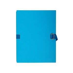 Chemise Dos Extensible Papier - 24x32cm - Bleu Clair - X 10 - Exacompta