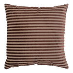 Coussin carré beige et marron 45 x 45 cm