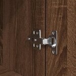 vidaXL Buffet haut chêne marron 37 5x35x180 cm bois d'ingénierie