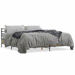 vidaXL Cadre de lit sans matelas chêne sonoma 200x200 cm