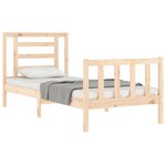 vidaXL Cadre de lit sans matelas bois de pin massif