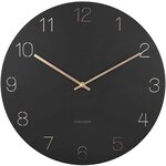 Horloge en métal chiffres gravés charm