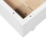 vidaXL Jardinière blanc 90x90x26 5 cm bois de pin massif