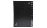 Trieur rigide Economique Ordonator 24 compartiments alphabétiques 24x34cm Noir EXACOMPTA