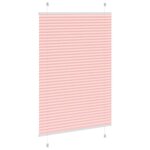 vidaXL Store plissé rose 90x150 cm largeur du tissu 89 4 cm polyester