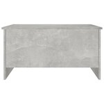 vidaXL Table basse gris béton 80x55 5x41 5 cm bois d'ingénierie