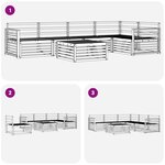 vidaXL Ensemble de canapés d'extérieur 6 pc Naturel