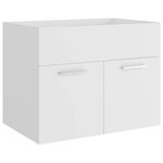 vidaXL Armoire d'évier Blanc 60x38 5x46 cm Bois d’ingénierie