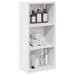 vidaXL Armoire murale de salle de bain Blanc 30 x 16 x 62 5 cm