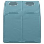 vidaXL Tunnel de lit 2 Pièces Bleu clair 211 x 67 5 x 2 cm Polyester