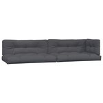 vidaXL Coussins de palette 5 Pièces anthracite tissu