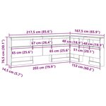vidaXL Tête de lit de rangement Chêne fumé 150 cm Bois d'ingénierie