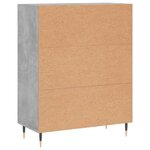 vidaXL Buffet gris béton 69 5x34x90 cm bois d'ingénierie