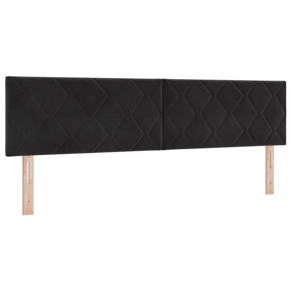 vidaXL Tête de lit Noir 180 cm Velours