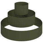vidaXL Ensemble Jardinière Vert Olive En Acier