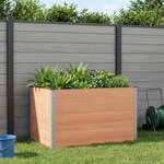 vidaXL Jardinière surélevée Marron 150 x 100 x 91 cm WPC et Aluminium