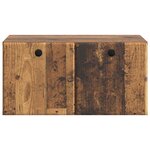 vidaXL Meuble TV mural 59 5 x 41 x 30 cm Bois ancien Bois d'ingénierie