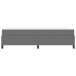 vidaXL Cadre de lit avec matelas Gris clair 90 x 200 cm tissu
