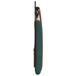 vidaXL Tête de lit suspendue Avec lumière LED Vert foncé PU antique