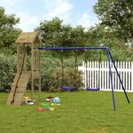 vidaXL Aire de jeux d'extérieur bois de pin imprégné