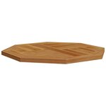 vidaXL Dessus de table 70x70x2 5 cm octogonal bois de teck massif