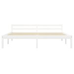 vidaXL Cadre de lit sans matelas blanc bois massif de pin 180x200 cm
