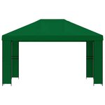 vidaXL Pavillon 4 × 3 m Vert Polyester et Acier 190 gsm